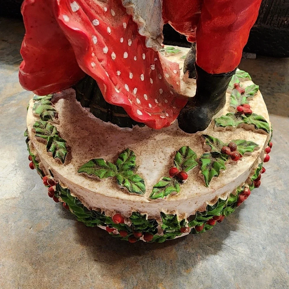 SANTA & MRS. CLAUS SANKYO MUSIC BOX - TESTED WORKING VINTAGE